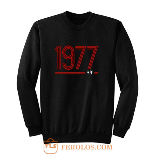 Retro 1977 Red Sweatshirt