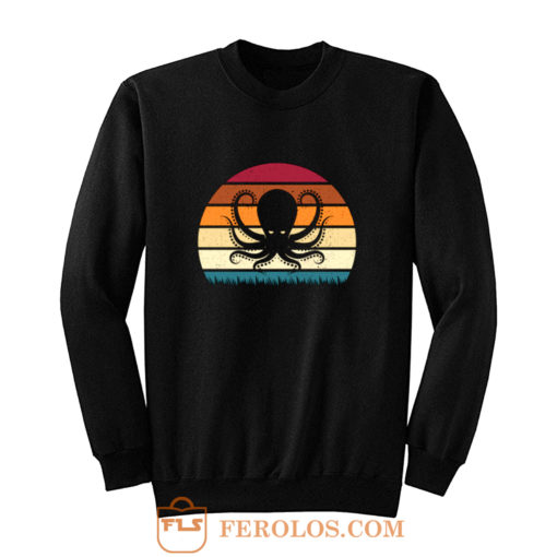 Retro Vintage Octopus Animal Lover Sweatshirt