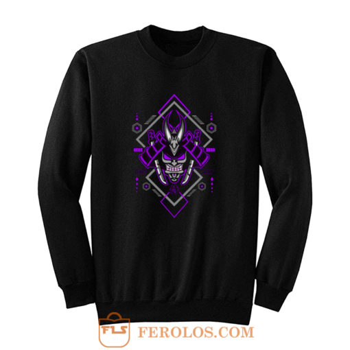 Samurai with Geometric Elements Sweatshirt