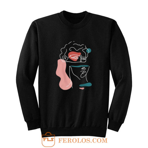 Statue of David Abstract Sweatshirt