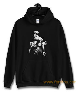 The King and AI White Text Hoodie