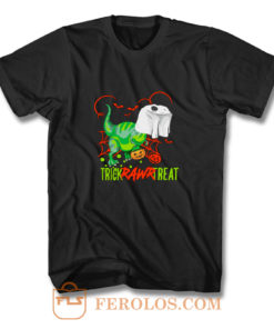 Trick Rawr Treat Halloween T Shirt