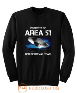 UFO Glow in the Dark Area 51 Spaceship Sweatshirt