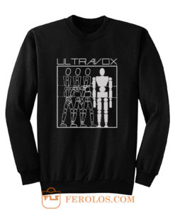 ULTRAVOX THREE INTO ONE BLACK NEW WAVE SYNTHPOP ART ROCK VISAGE Sweatshirt