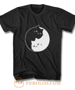 Yin Yang Cats T Shirt