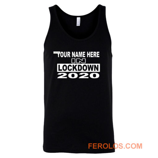 personalised with your name 2020 Self Isolation Tank Top