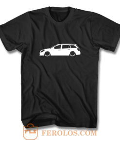 stra MK5 Estate Outline Silhouette car T Shirt