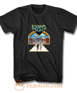 70s Sci Fi Classic Logans Run Poster Art T Shirt