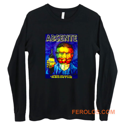 Absente Vintage Absinthe Liquor Advertisement with Van Gogh Long Sleeve