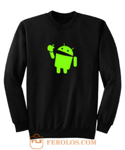 Android Eats Apple Sweatshirt