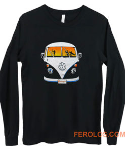 Beach Camper Cool Van Veedub Car Inspired Camping Vanagon Long Sleeve