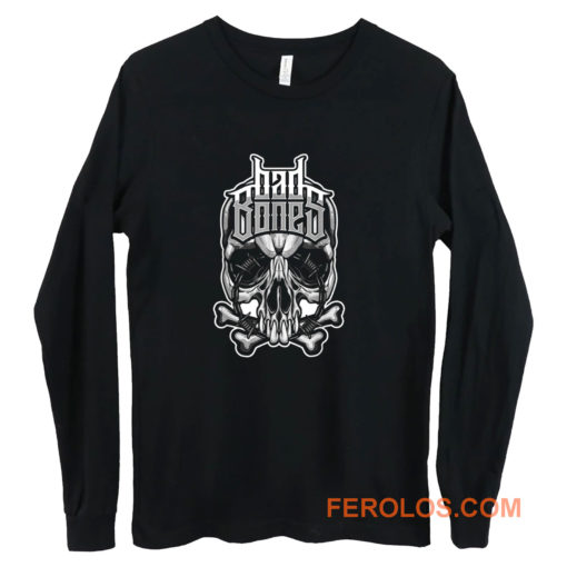 Biker t Rock Tattoo Cool Skull Ba Long Sleeve