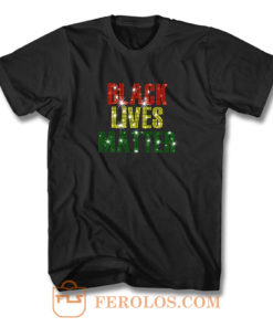 Black Lives Matter Rhinestone T Shirt