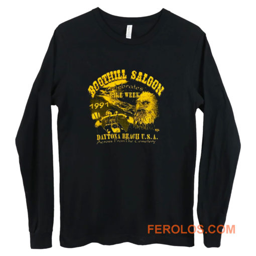 Boothill Saloon Biker Rally Single Stitch Pocket Long Sleeve