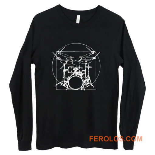 Da Vinci Drums Rock Drummer Long Sleeve