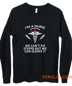 Funny Nurse Shirt Registered Nurse RN Gift Nursing Long Sleeve