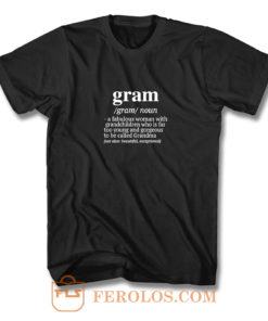 Gram A Fabulous Woman With Grandchildren T Shirt