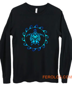 Hawaiian Tribal Maori Sun Sea Turtle Long Sleeve