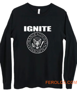 IGNITE PRESIDENT BLACK HARDCORE ORANGE COUNTY CALIFORNIA Long Sleeve