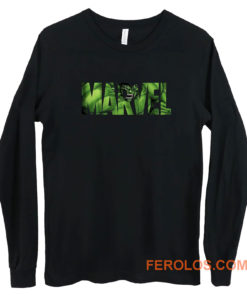 Marvel Logo Hulk Avengers Super Hero Angry Green Long Sleeve