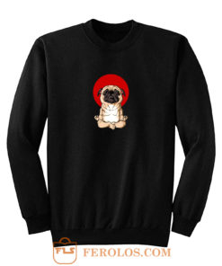 Meditation Pug Blood Moon Yoga Puppy Pet Dog Sweatshirt