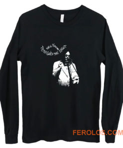 New Neil Young Tonights The Night Album Cover Mens Black Long Sleeve