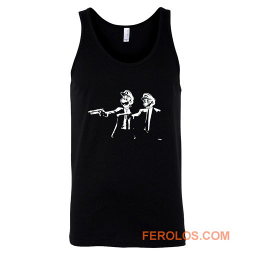 Plumb Fiction Super Mario Characters Tank Top