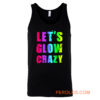 Retro Colorful Party Outfit Lets Glow Crazy Tank Top