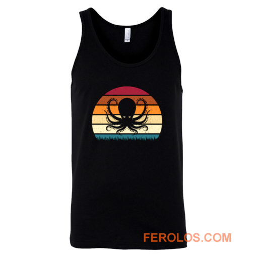 Retro Vintage Octopus Animal Lover Tank Top