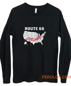 Route 66 Map Long Sleeve