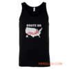 Route 66 Map Tank Top