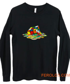 Rubicks Cube Melting Sheldon Coopers Long Sleeve