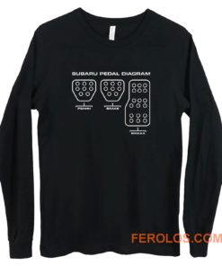 Subaru Pedal Diagram Car Racing Long Sleeve