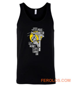 Support Your Pole Dancer Utility Electric Lineman Tank Top