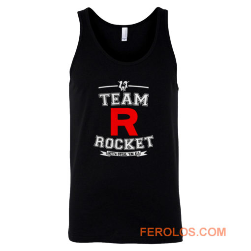 Team Rocket Gotta Steal Em All LADY FIT Pikachu Sun Moon Tank Top