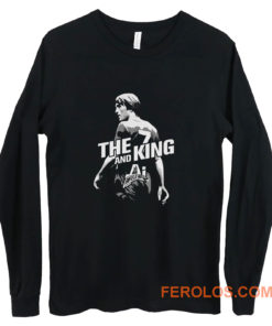 The King and AI White Text Long Sleeve