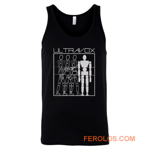 ULTRAVOX THREE INTO ONE BLACK NEW WAVE SYNTHPOP ART ROCK VISAGE Tank Top