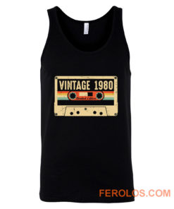 Vintage 1980 Made in 1980 40th birthday Gift Retro Cassette Tank Top