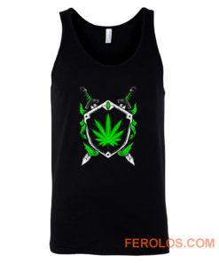 Weed Shield Cannabis Pot Funny Design 2020 gift top Tank Top