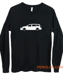 stra MK5 Estate Outline Silhouette car Long Sleeve