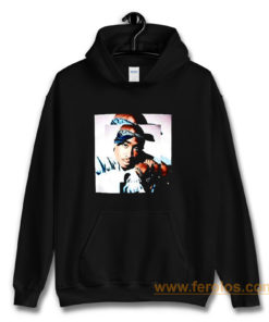 2pac Blues Tupac Portrait Hoodie