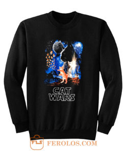 Adult Humor Cat Wars Parody Star Wars Sweatshirt