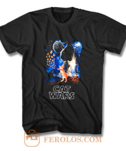 Adult Humor Cat Wars Parody Star Wars T Shirt