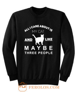 All I Care About Is My Cat Sweatshirt