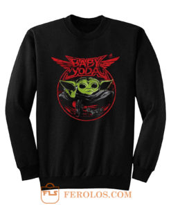 Baby Yoda Metal Heavy Metal Band Sweatshirt