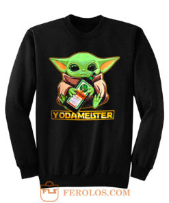 Baby Yodarmeister Mandalorian Jagermeister Funny Parody Sweatshirt