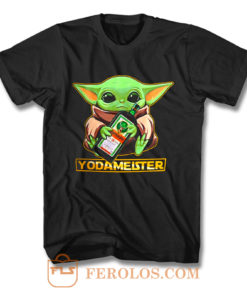 Baby Yodarmeister Mandalorian Jagermeister Funny Parody T Shirt