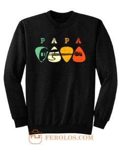 Bass Guitar Pick Shirt Papa Guitarist Sweatshirt