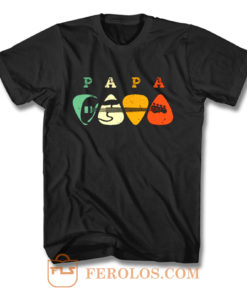 Bass Guitar Pick Shirt Papa Guitarist T Shirt