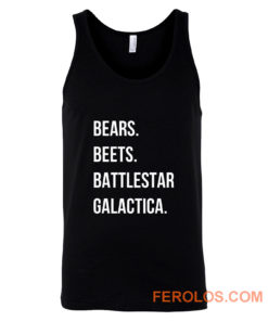 Bears Beets Battlestar Galactica Tank Top